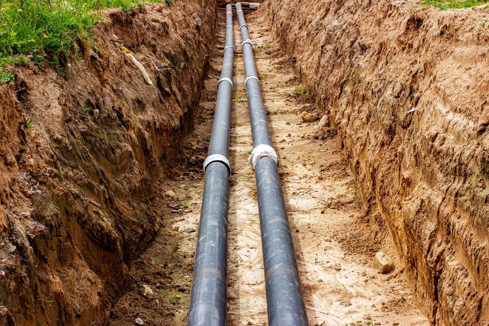 Plumbing and electrical trenching by Top Shelf Earth Works