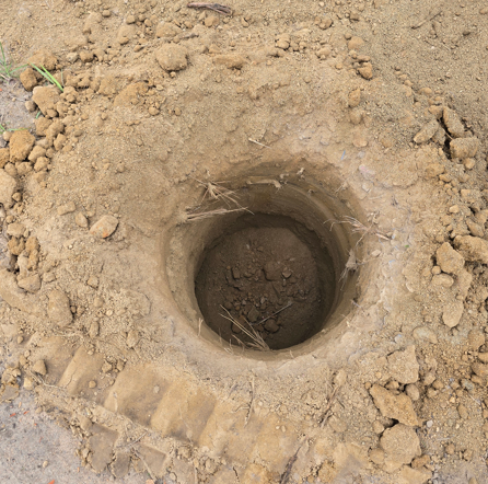 Plumbing and electrical trenching and post holes in North Lakes