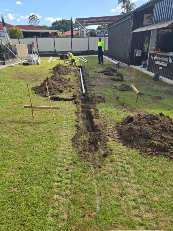 Plumbing and electrical trenching and post holes in Caboolture