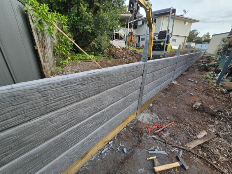 Retaining wall built by Top Shelf Earth Works
