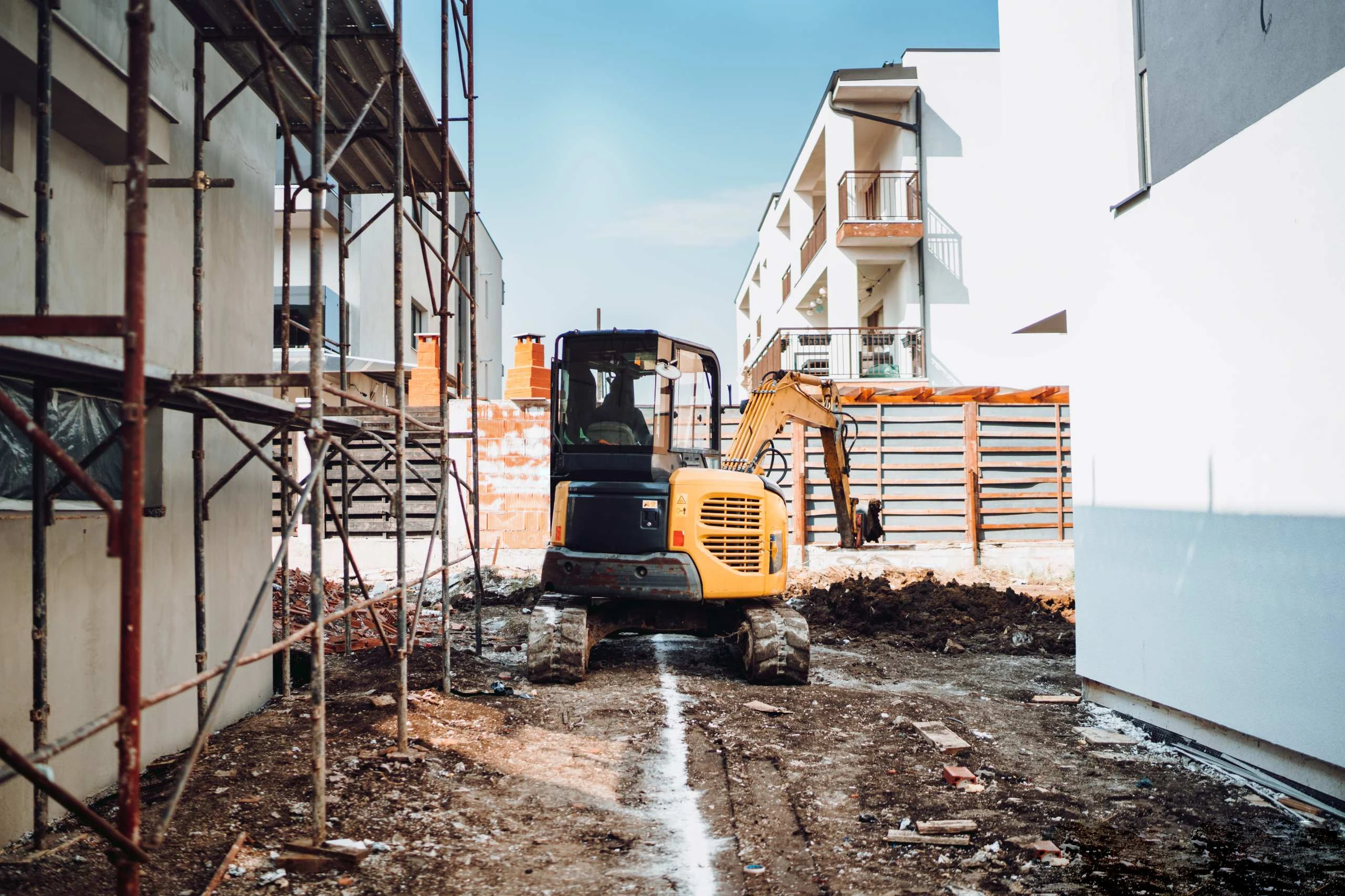 Tight access excavation in Caboolture