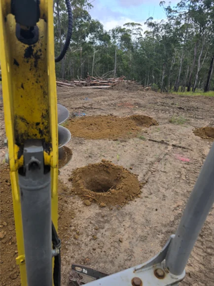 Plumbing and electrical trenching and post holes in Narangba